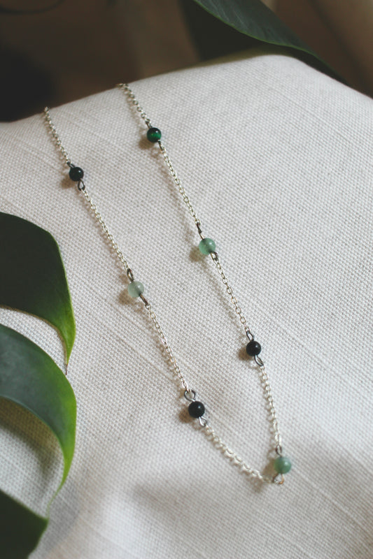 Scattered Gemstone Necklace