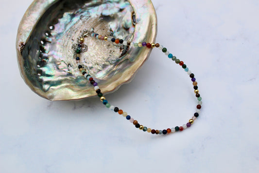 Mixed gemstone necklace