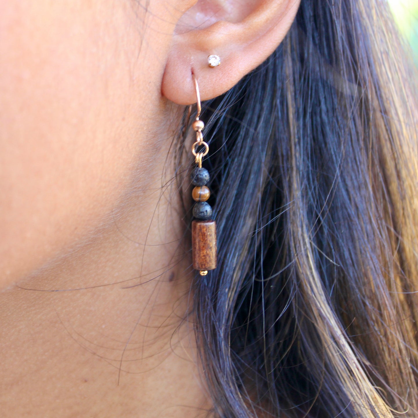Woodland mixed earrings