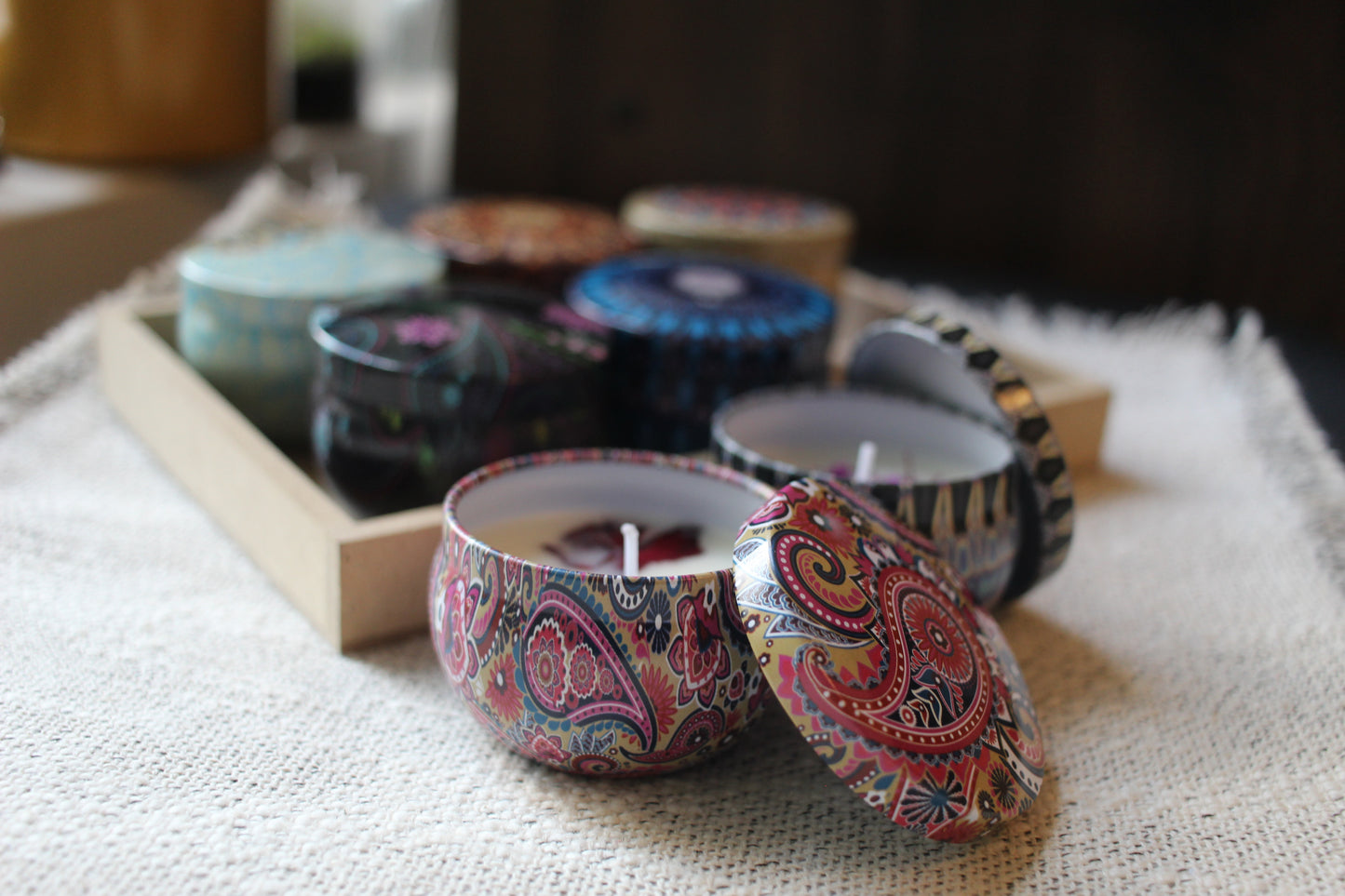 Moroccan Inspired Candle Tins