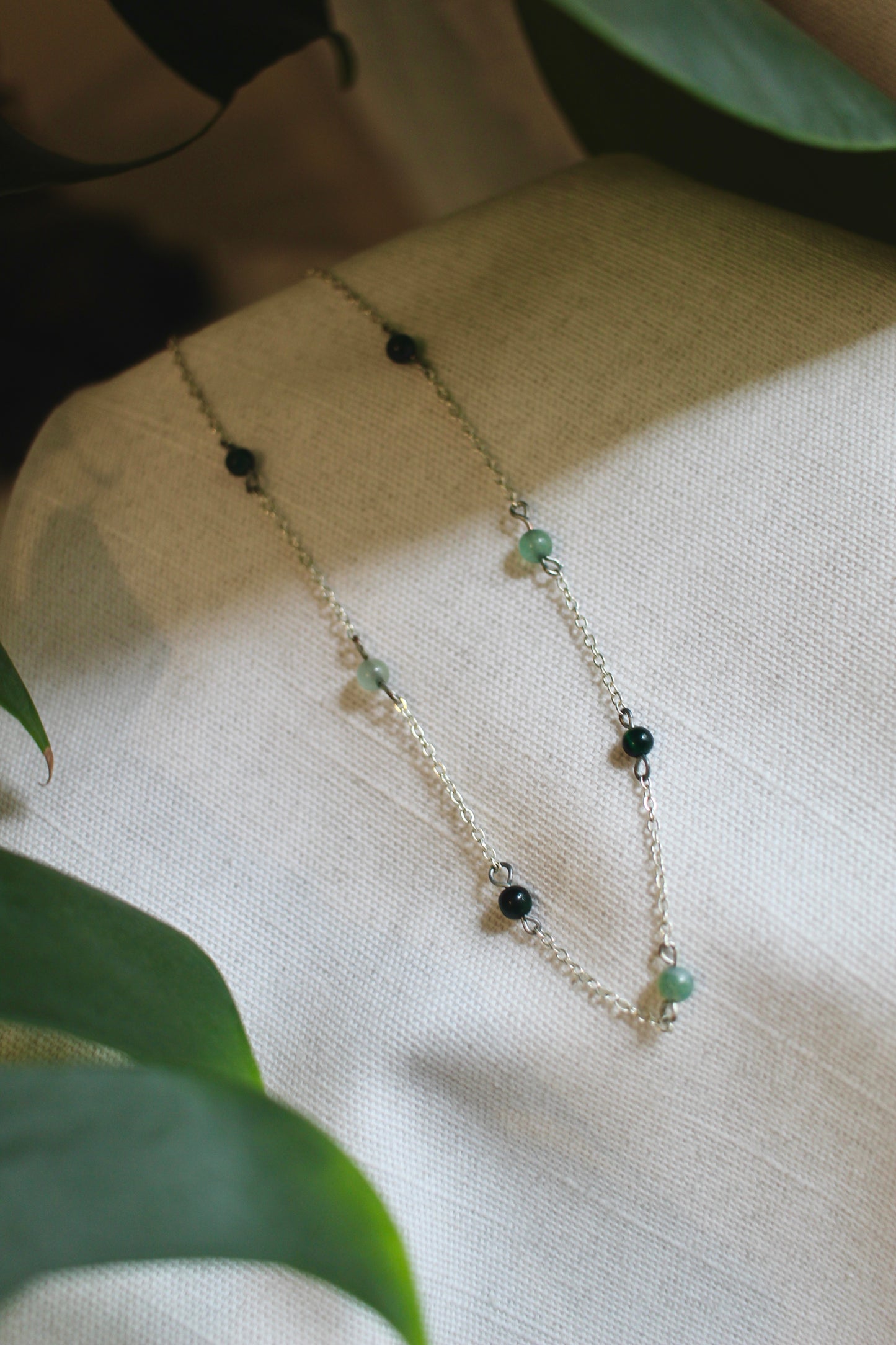 Scattered Gemstone Necklace