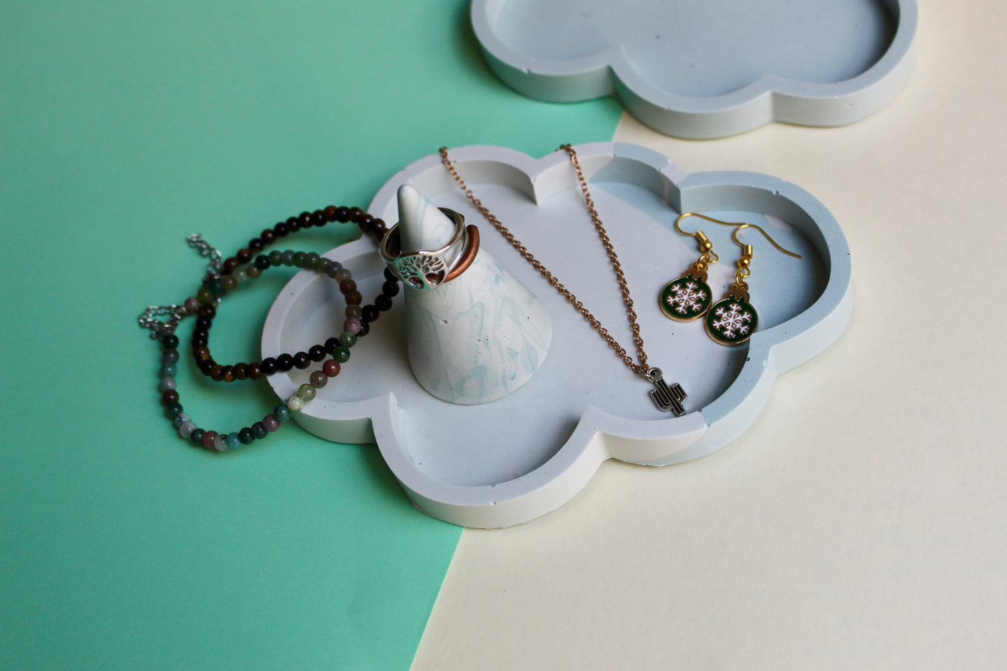 Jesmonite Cloud Trinket Tray