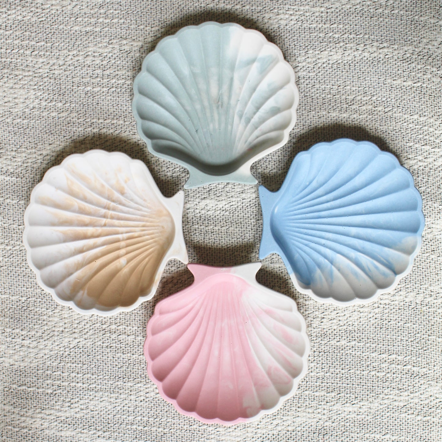 Jesmonite Shell Trinket Tray