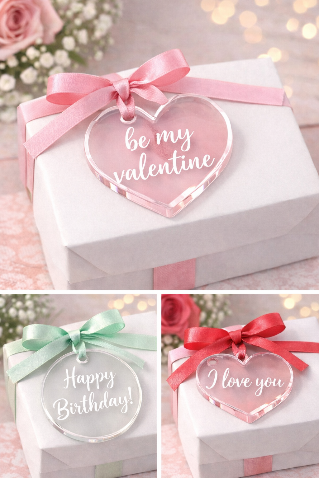 Personalised Acrylic Name Keyrings