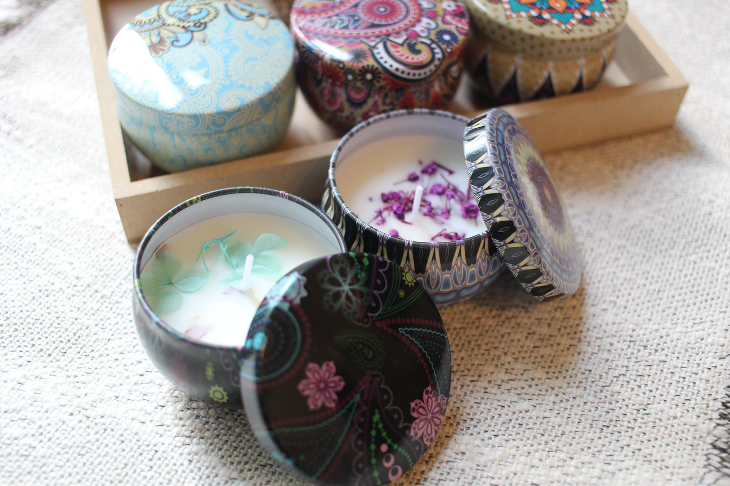 Moroccan Inspired Candle Tins
