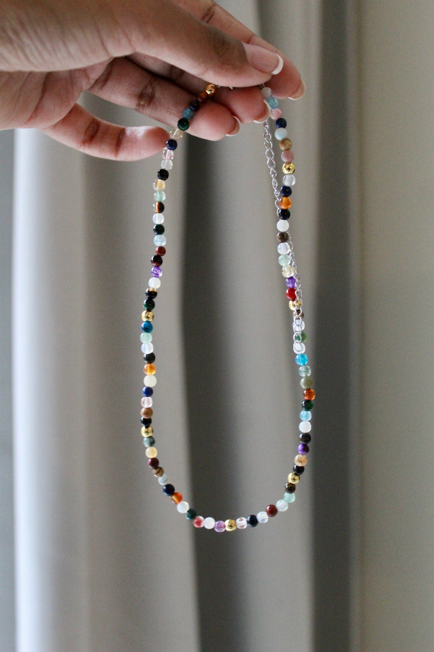 Mixed gemstone necklace