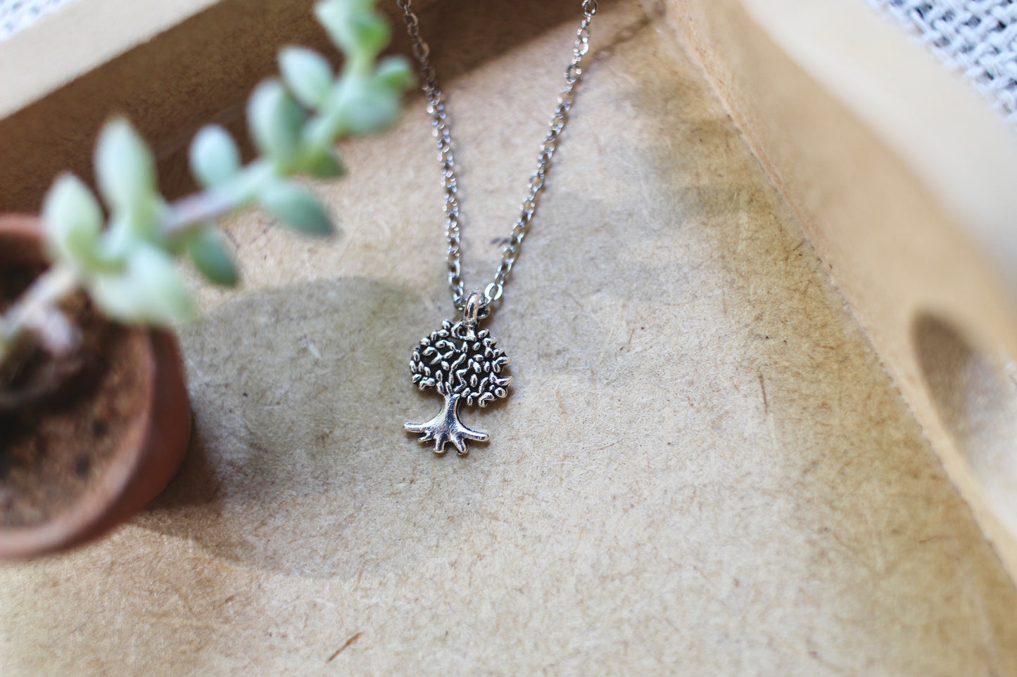 Tiny tree of life necklace
