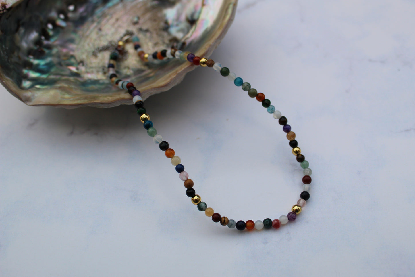 Mixed gemstone necklace