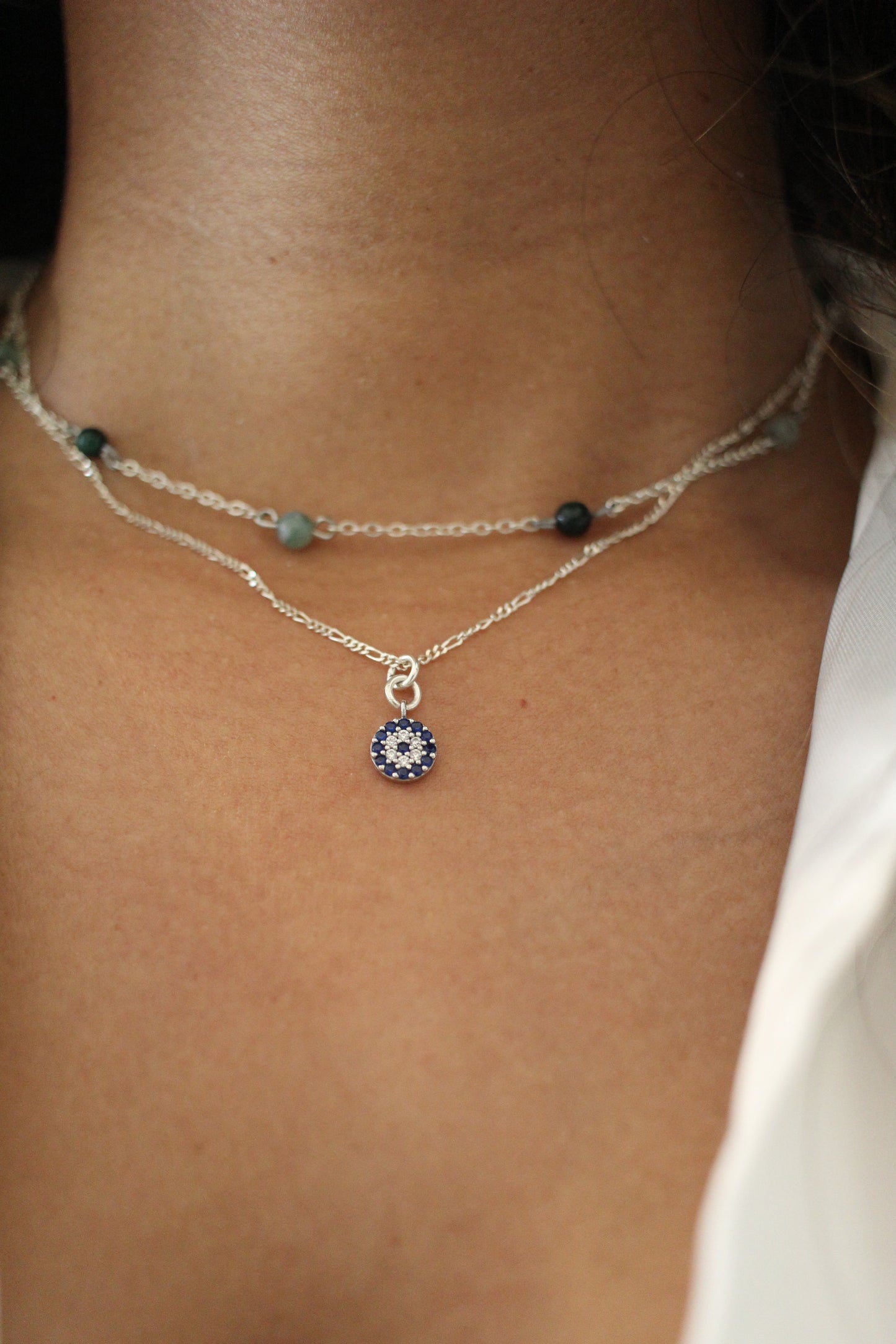 Scattered Gemstone Necklace