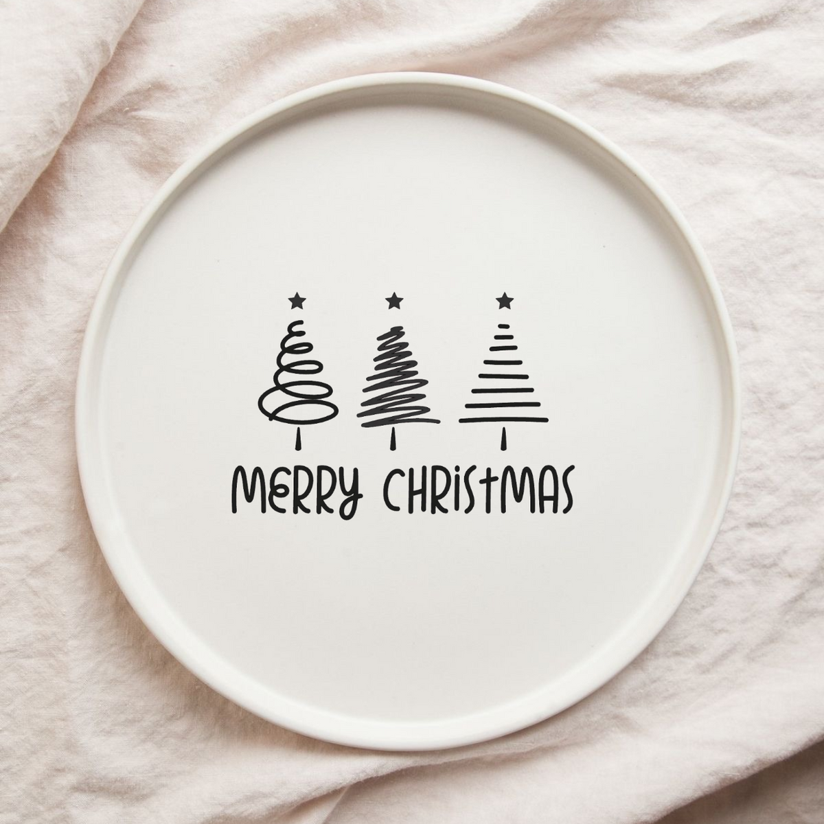 Christmas cookies plate