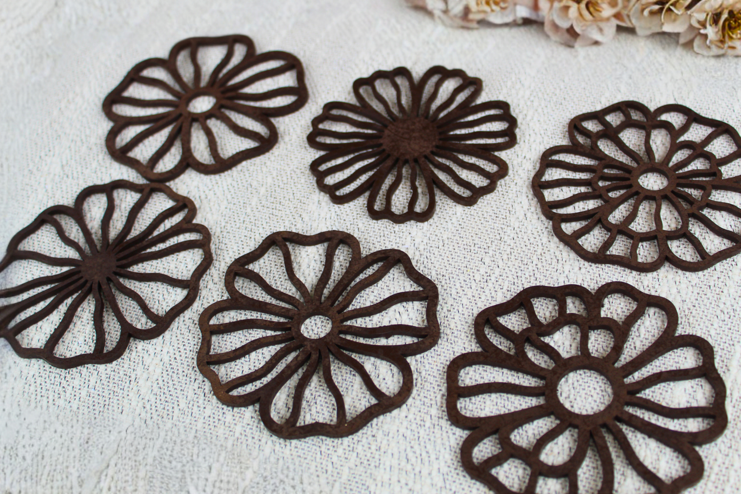 Flower Coasters