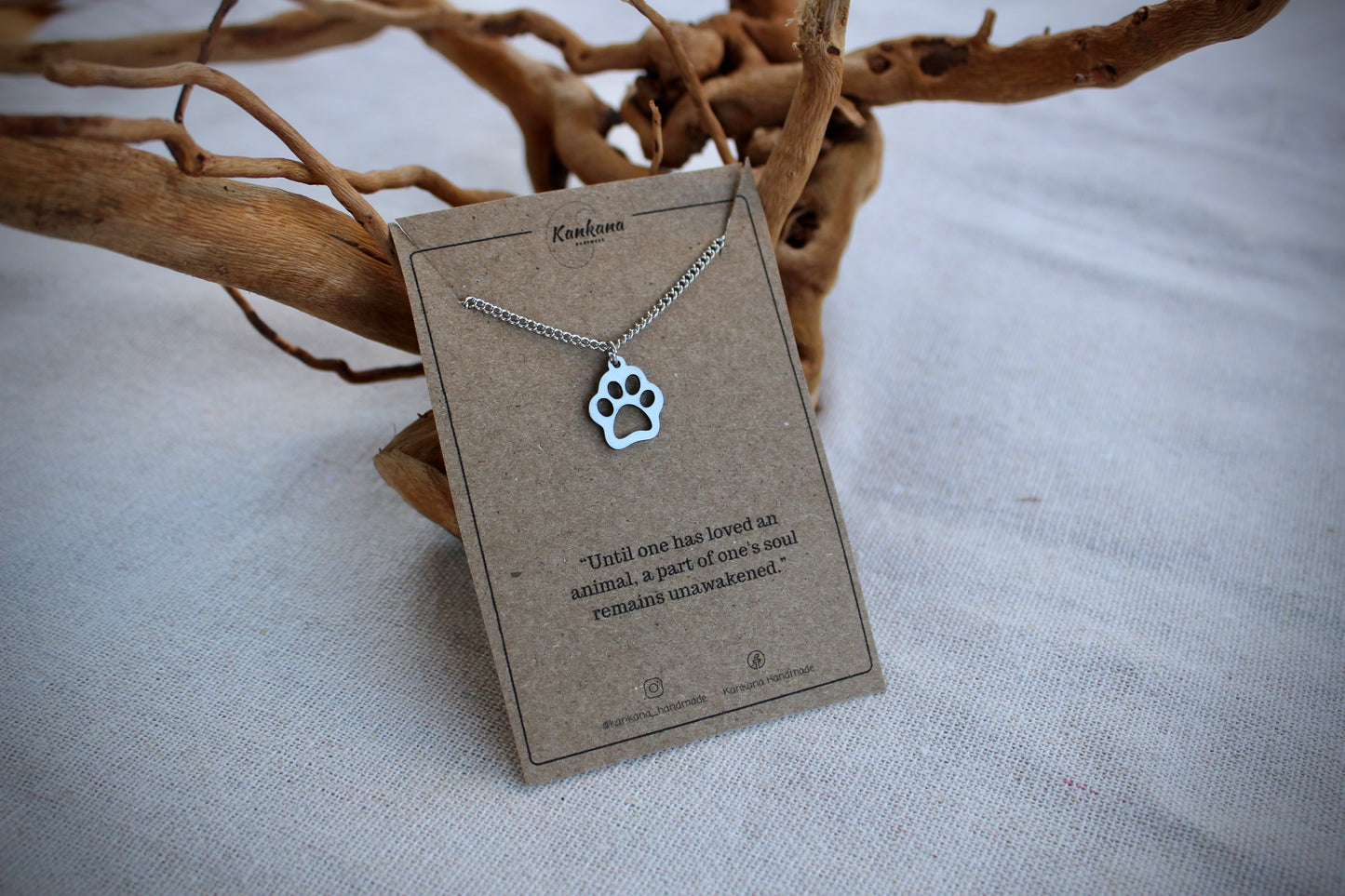 Paw Print Necklace