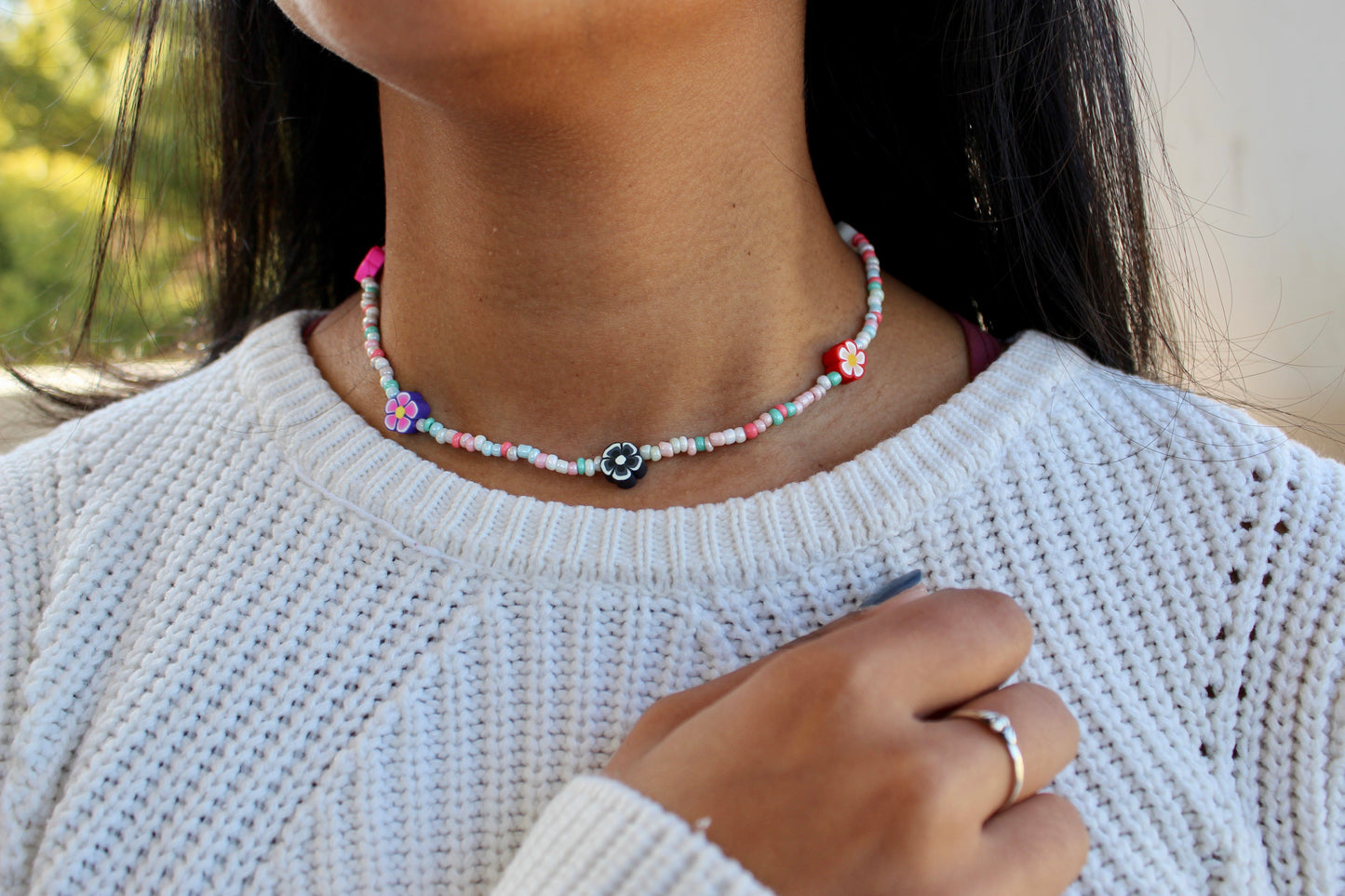 Beaded flower Jewellery