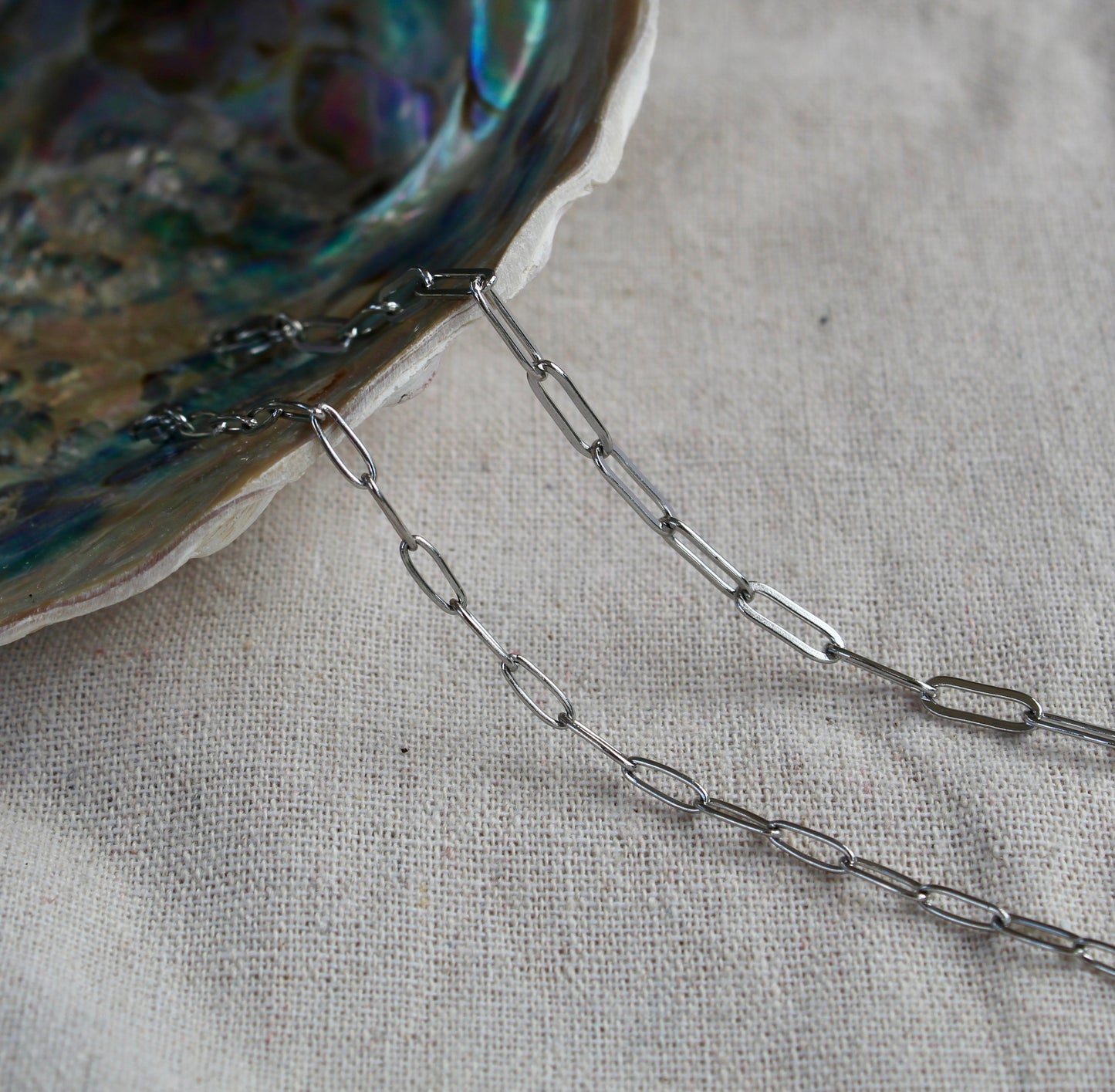 Paperclip chain Anklets