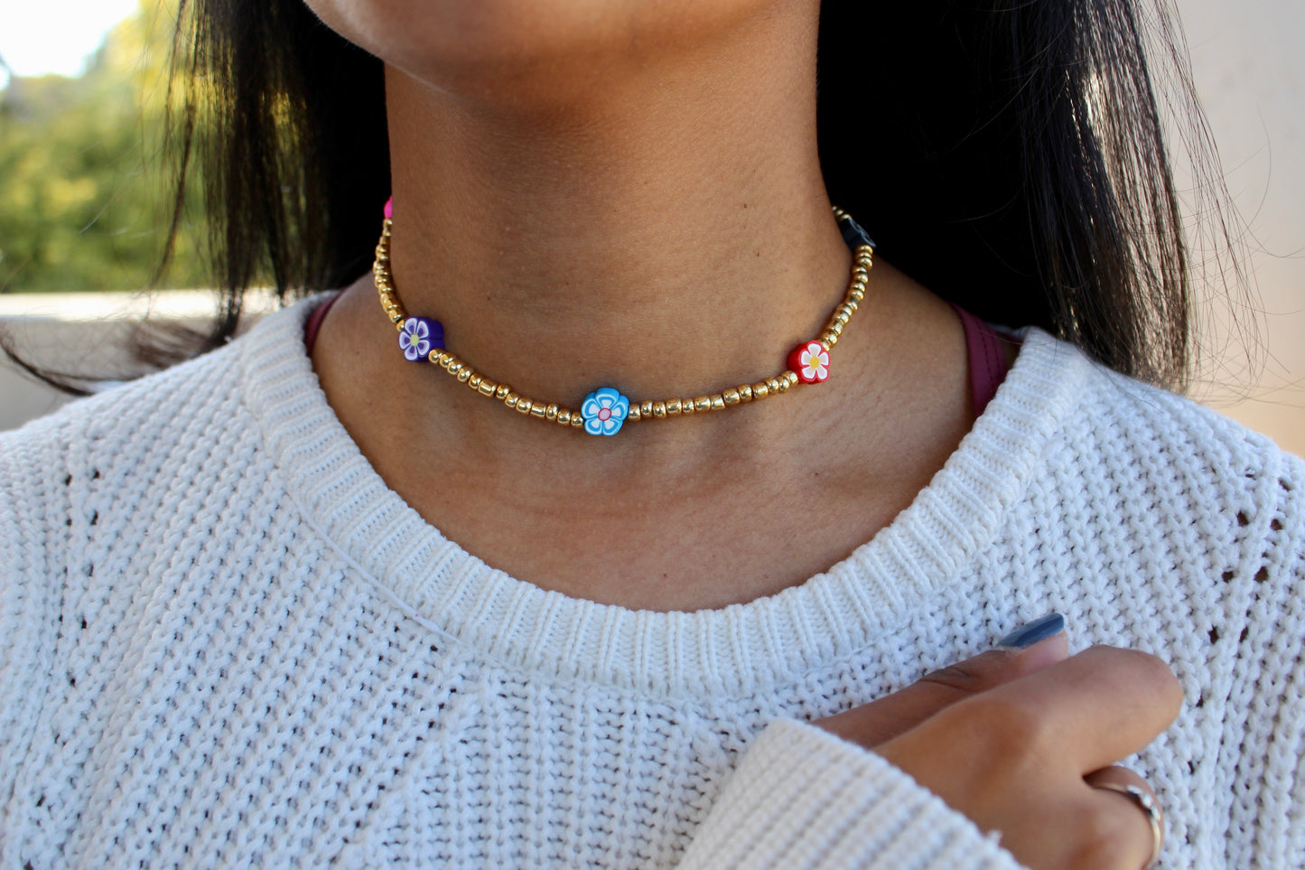 Beaded flower Jewellery