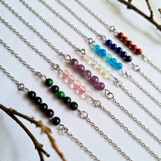 Gemstone Chain Bracelets