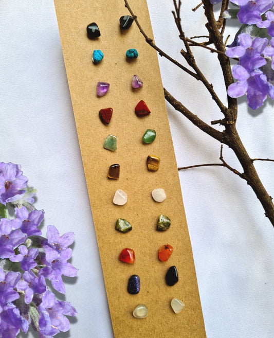 Gemstone Stud Earrings
