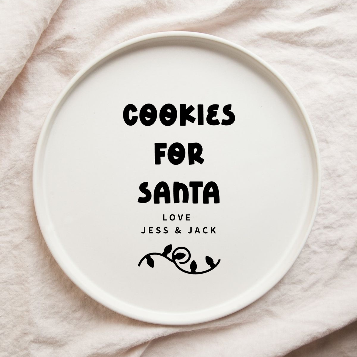 Christmas cookies plate