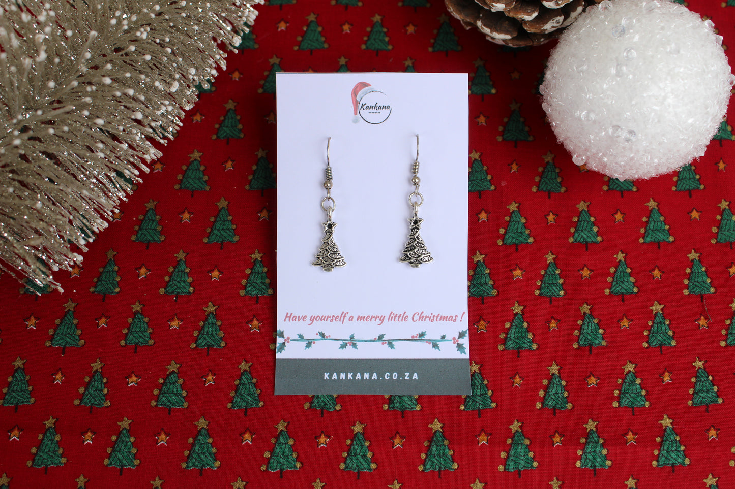 Beaded Christmas Earrings