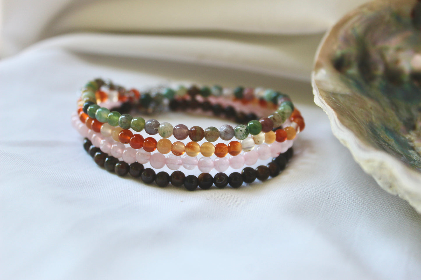 Dainty gemstone bracelets