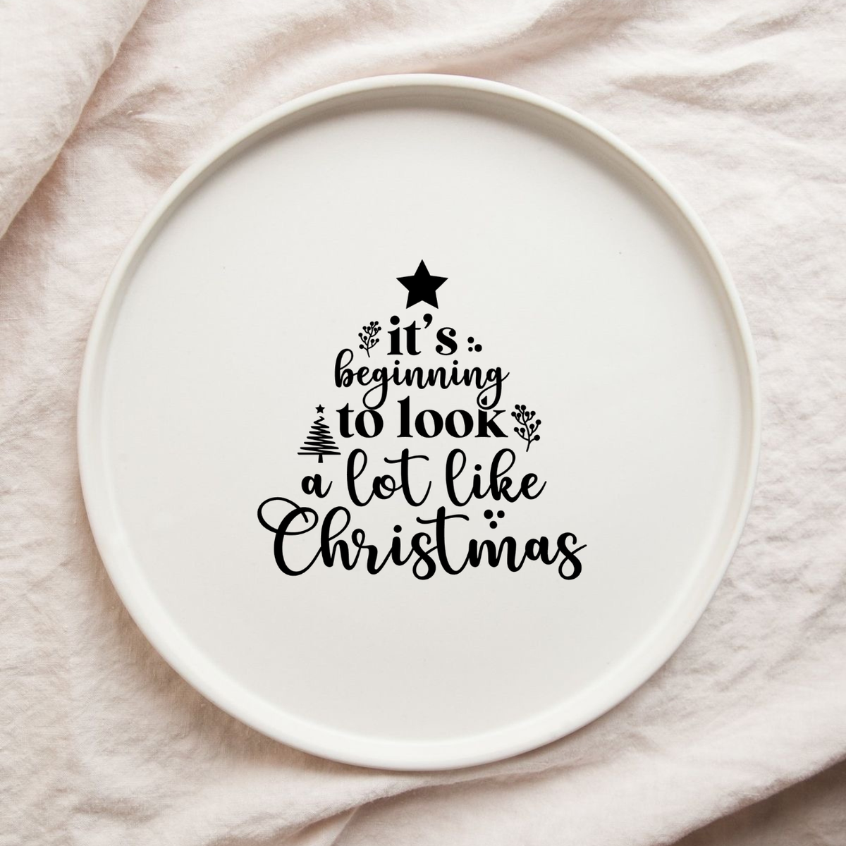 Christmas cookies plate