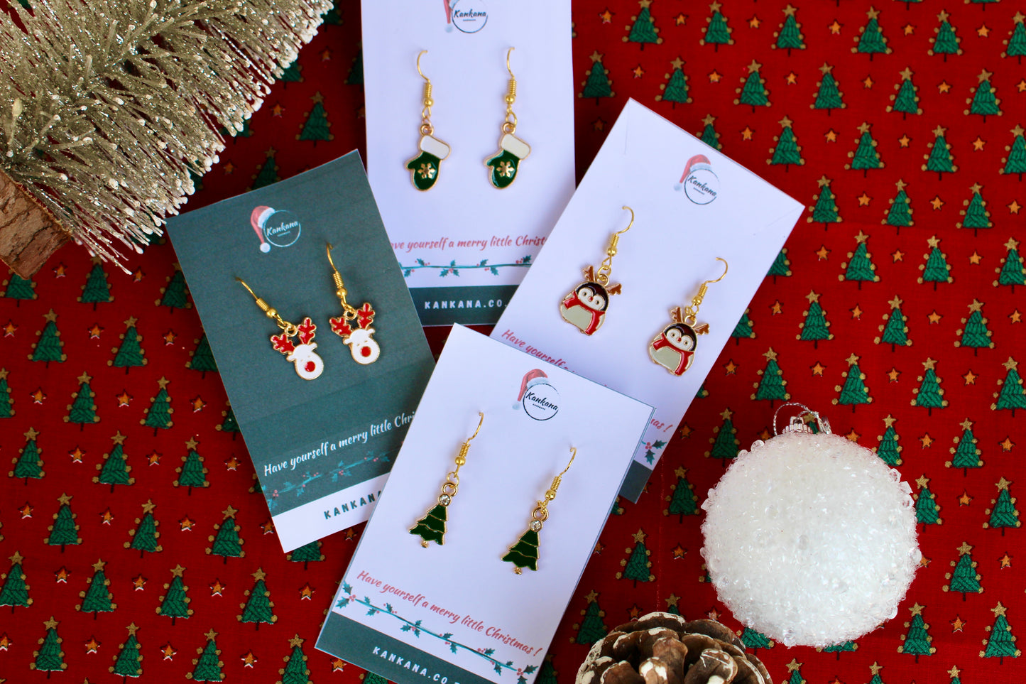 Limited Edition Festive Christmas earrings