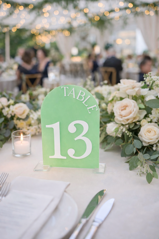 Wedding Table Numbers