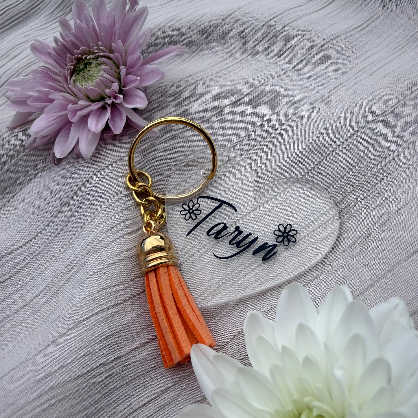 Personalised Acrylic Name Keyrings