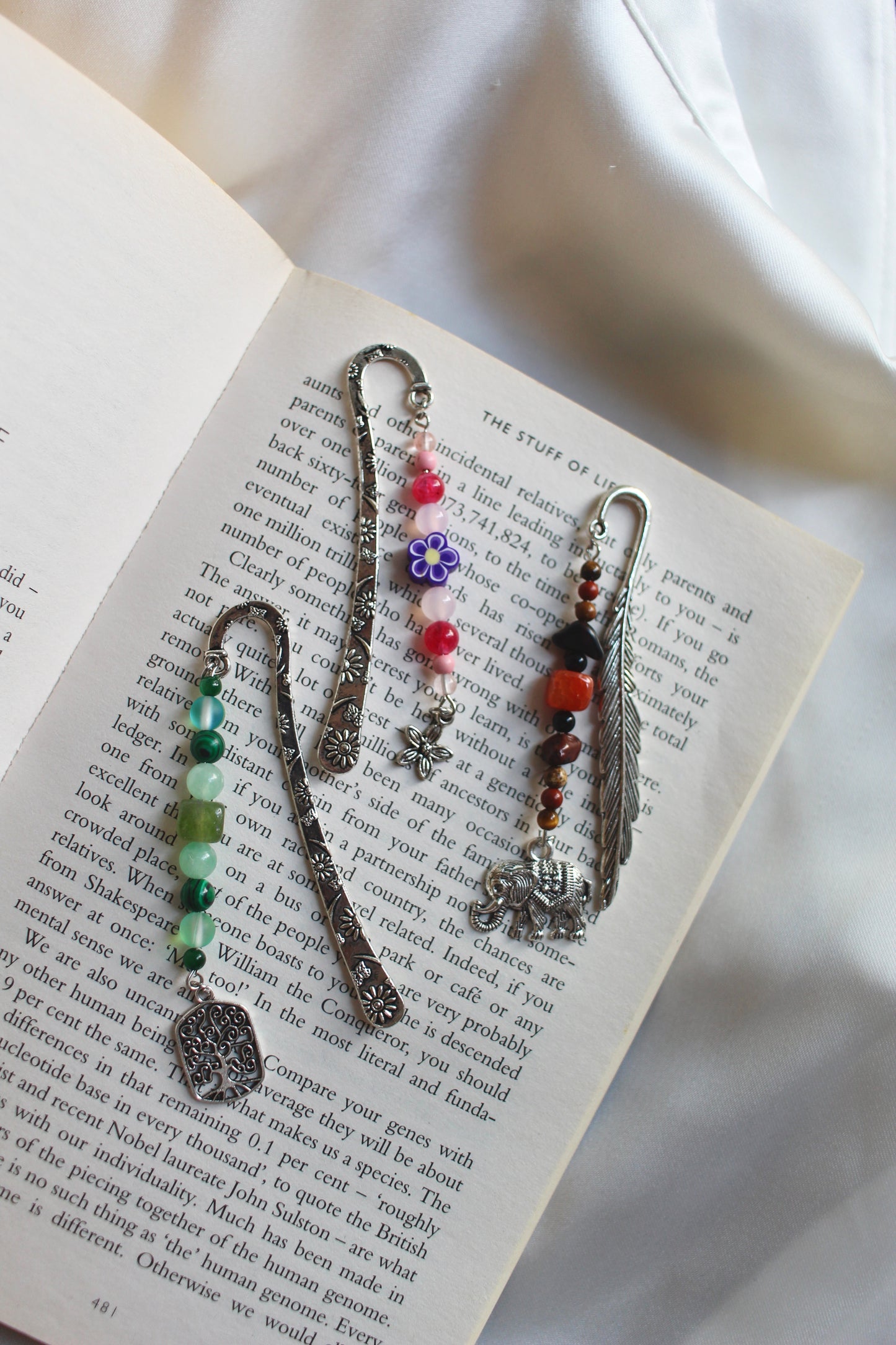 Gemstone book marks