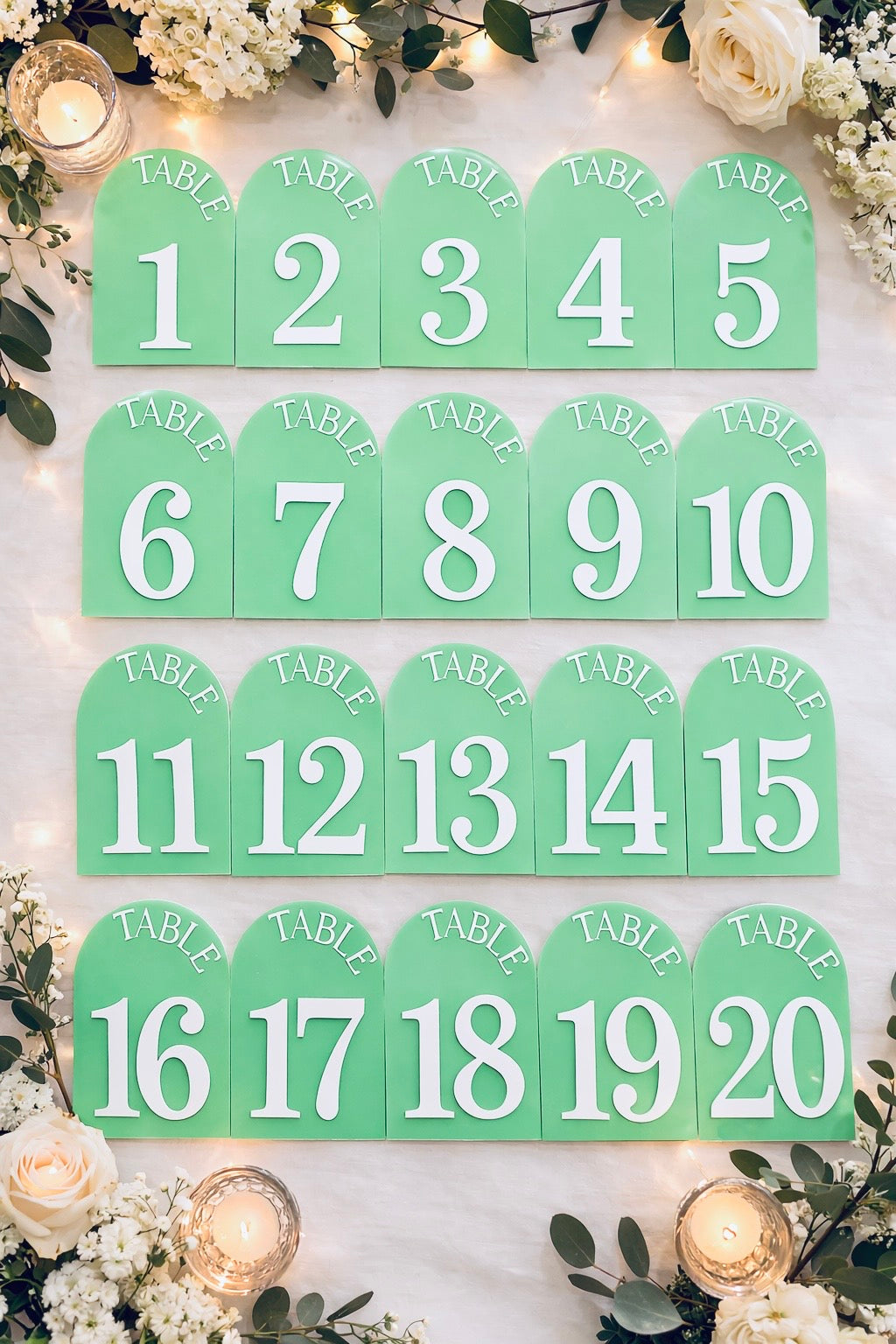 Wedding Table Numbers