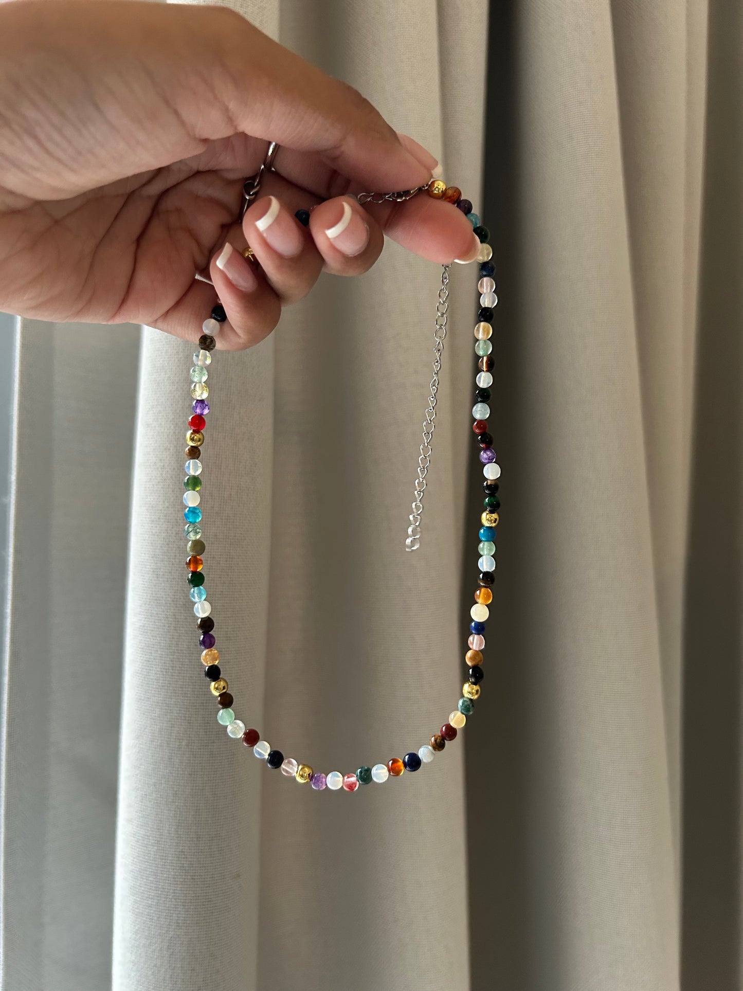 Mixed gemstone necklace