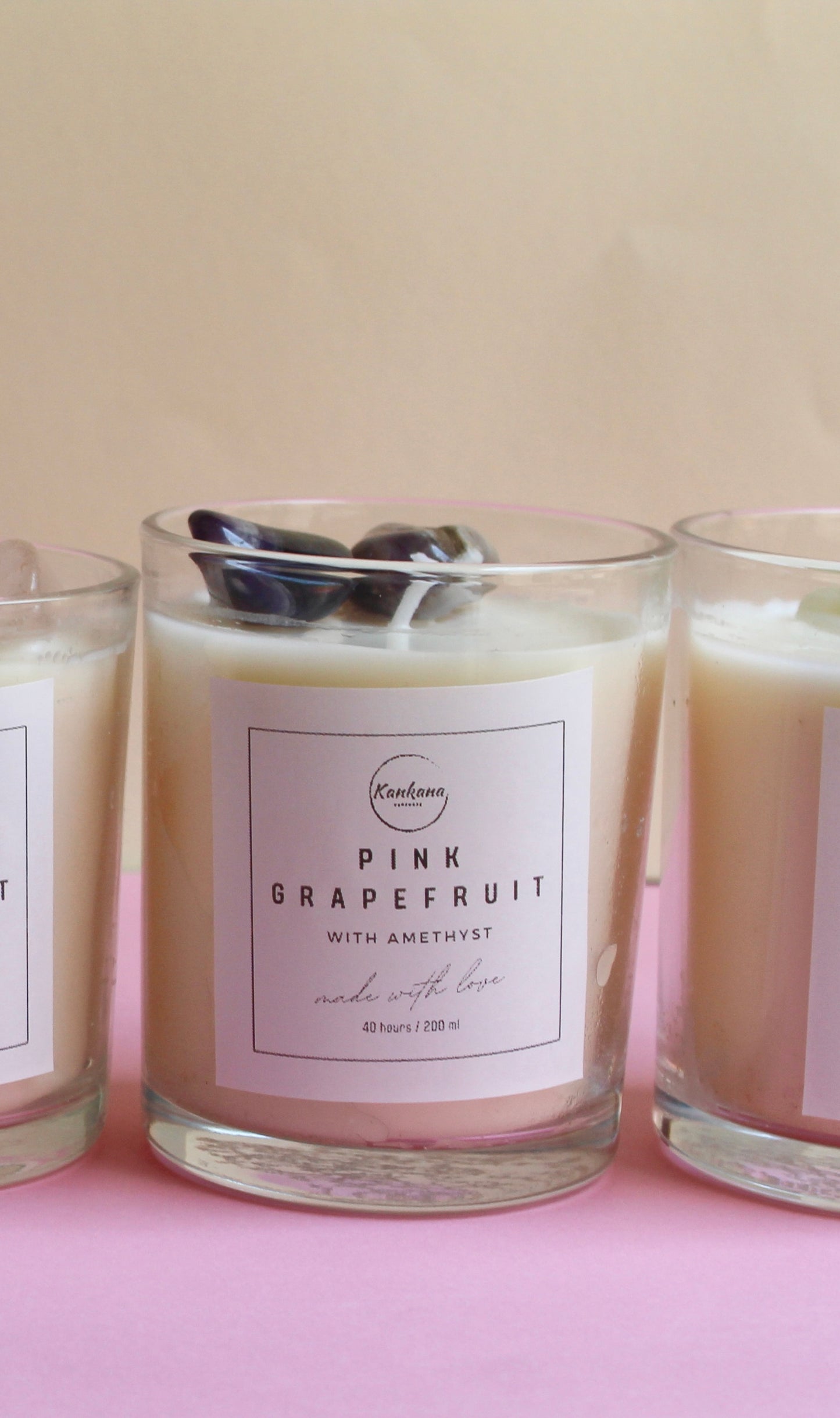 Crystal Infused Candles
