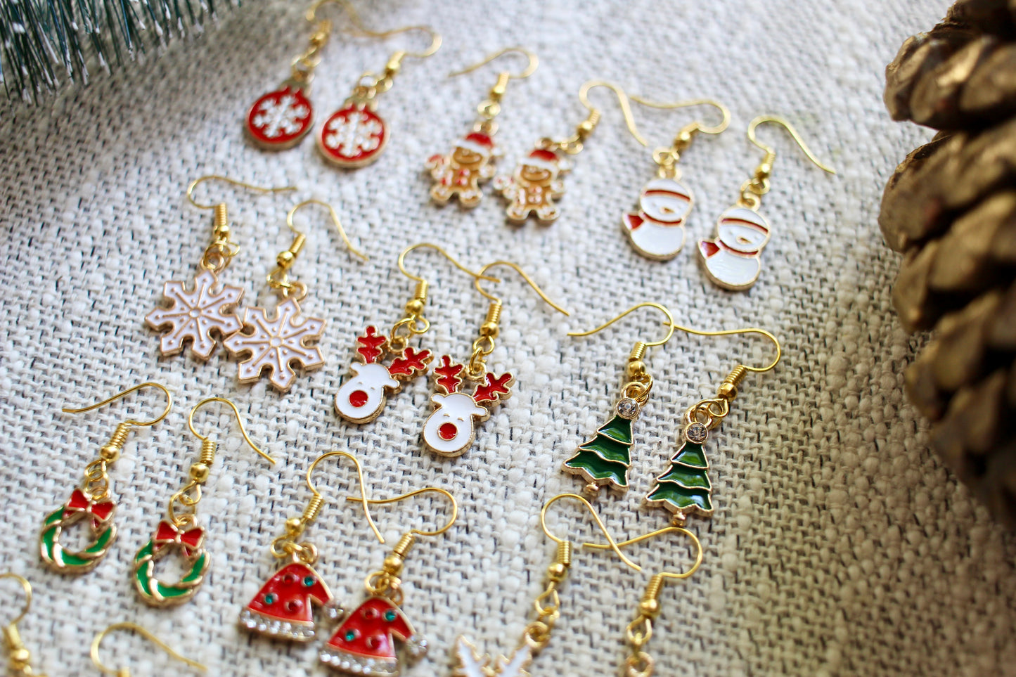 Limited Edition Festive Christmas earrings