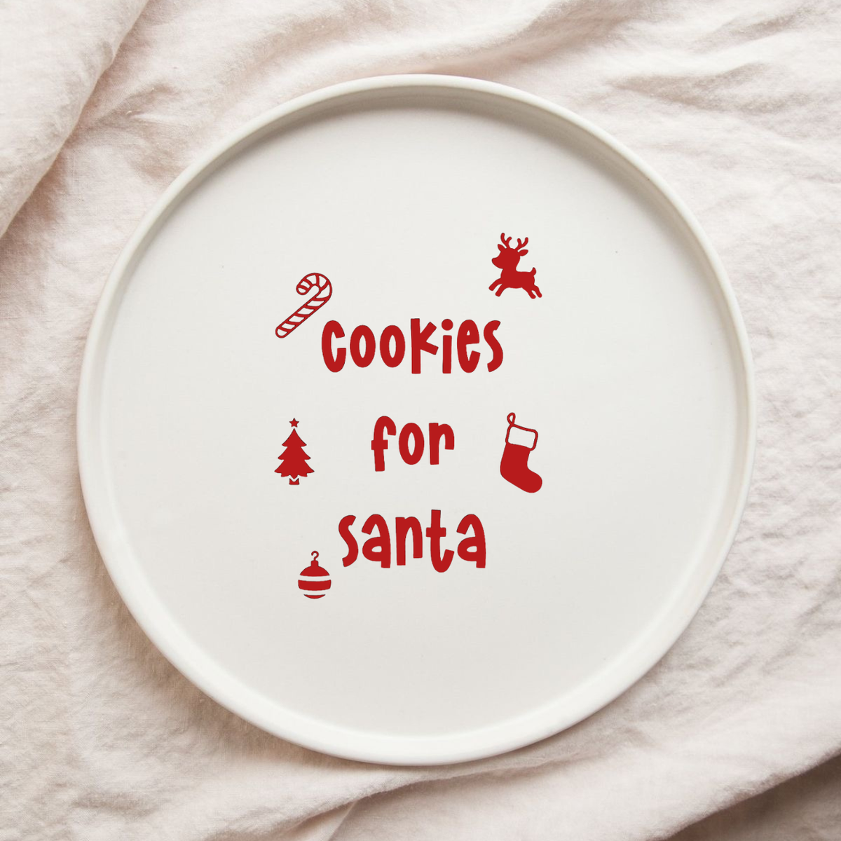 Christmas cookies plate