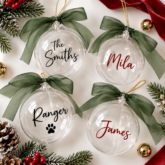 Personalised Christmas Baubles