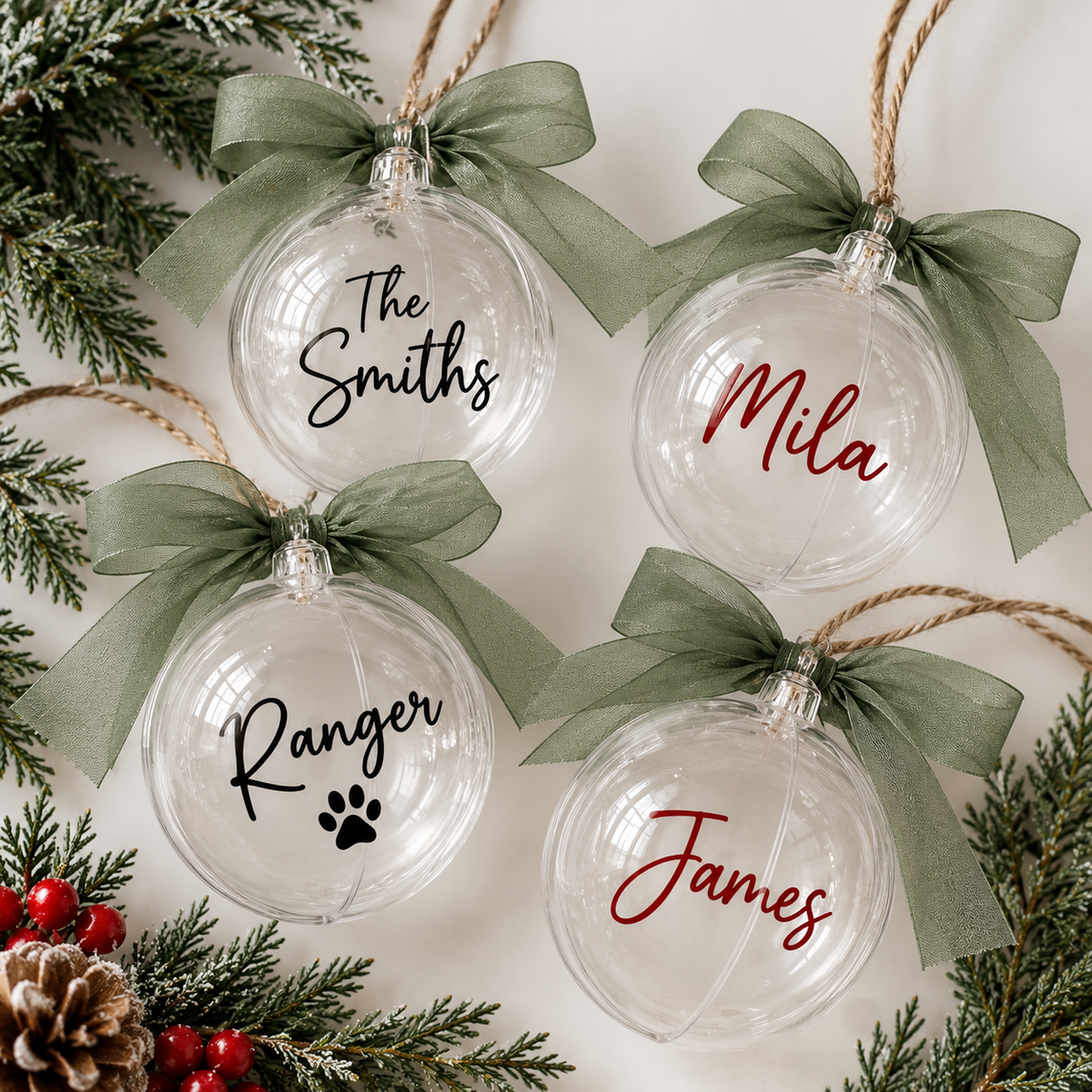 Personalised Christmas Baubles