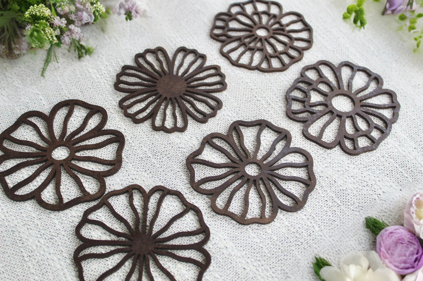 Flower Coasters