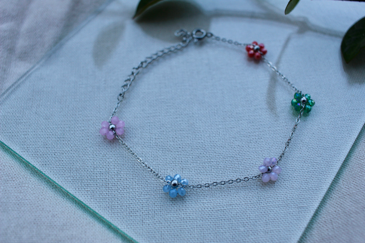 Delicate Gemstone & Crystal Chain Bracelets
