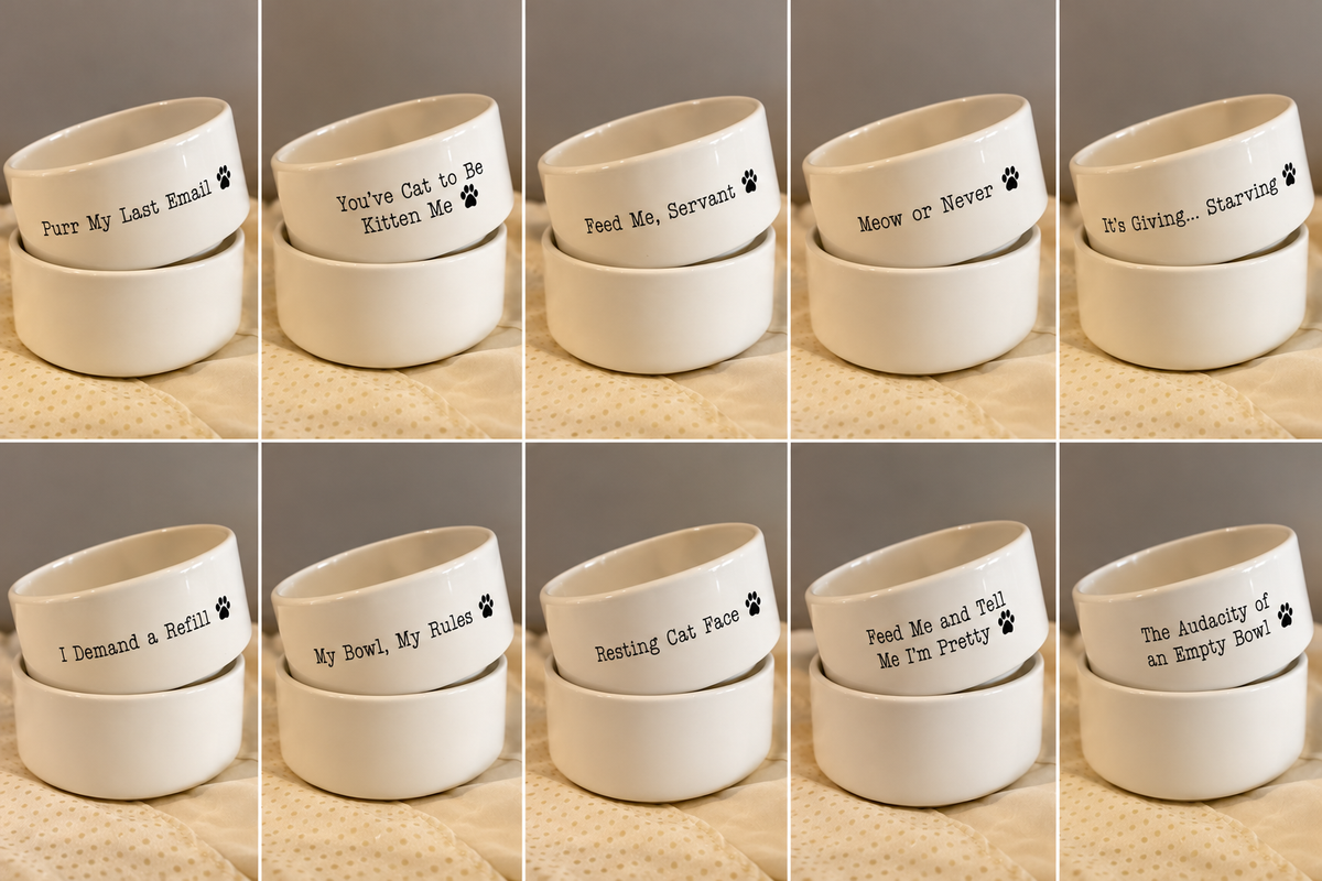 Sassy Cat Bowls