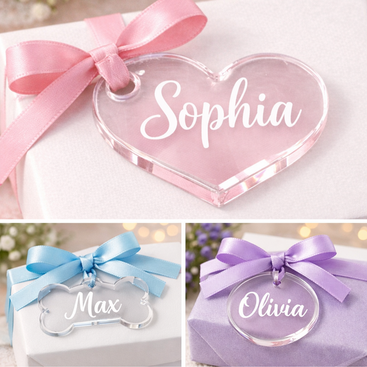 Personalised Acrylic Name Keyrings